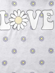 Tween Girls Daisy French Terry Pajamas