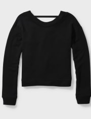 Sudadera con espalda retorcida para niñas Tween