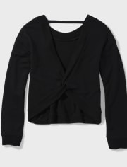 Sudadera con espalda retorcida para niñas Tween