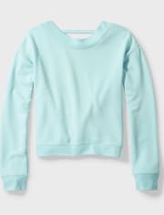 Tween Girls Twist Back Sweatshirt