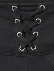 Leggings con cordones para niñas preadolescentes