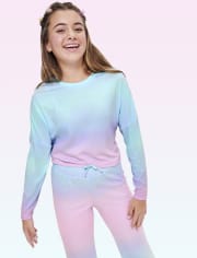 Top Dolman degradado para niñas Tween