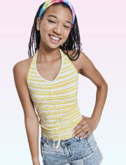 Tween Girls Striped Halter Top