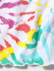 Tween Girls Tie Dye Henley Tank Top