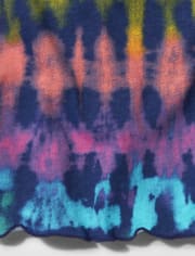 Tween Girls Tie Dye Henley Tank Top