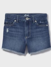 Tween Girls Denim Girlfriend Shorts