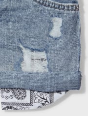 Tween Girls Denim Shortie Shorts