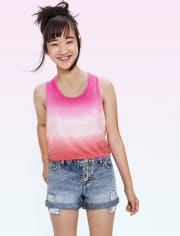 Tween Girls Denim Shortie Shorts