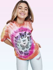 Tween Girls Tie Dye Oversized Tee