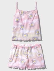 Pijama de canalé para niñas Tween Daisy