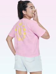 Camiseta cuadrada con logo de Tween Girls