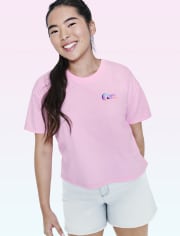 Camiseta cuadrada con logo de Tween Girls
