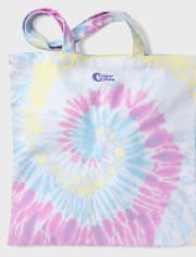 Pastel Delight Tie-Dye Canvas Tote Bag