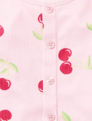 Girls Cherry Pajama Set