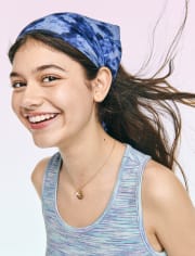Paquete de 2 pañuelos para el cabello para niñas preadolescentes