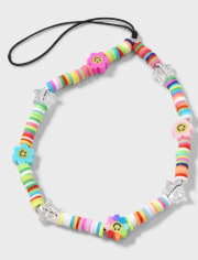 Tween Girls Rainbow Beaded Lanyard