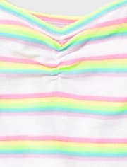 Girls Striped Towel Terry Pajama Cami