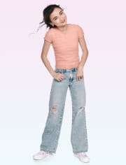 Girls Low Rise Skater Jeans