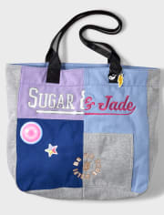 Tween Girls Sugar & Jade Patchwork Tote Bag