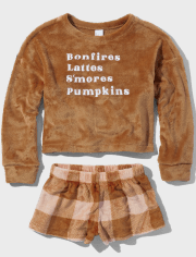 Pijama de forro polar para niñas Tween