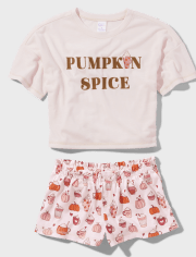 Tween Girls Pumpkin Spice Pajamas