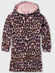 Leopard Hoodie Nightgown