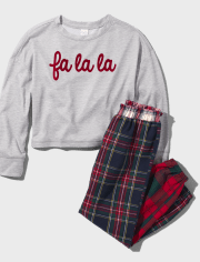 Fa La La' Long Sleeve Pajama Set