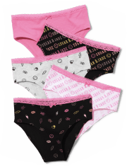 Tween Girls Logo Hipster Underwear 5-Pack