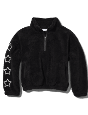 Tween Girls Sherpa Oversized Half-Zip Pullover