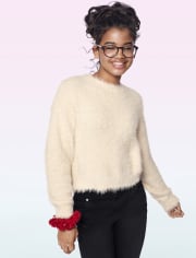 Tween Girls Eyelash Sweater