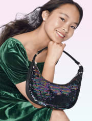Girls Sequin Shoulder Bag