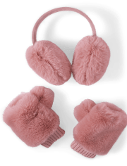 Tween Girls Ear Muffs And Gloves Set