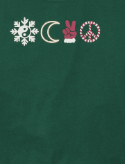 Tween Girls Oversized Christmas Graphic Tee