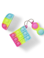 Girls Rainbow Ombre Fidget S&J Wireless Earbuds Case