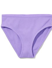 Ropa interior de bikini de canalé para niñas preadolescentes