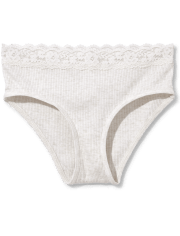Ropa interior hipster de encaje para niñas preadolescentes