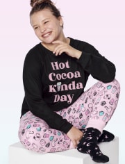 Girls Hot Cocoa Super Soft Pajamas