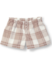 Tween Girls Flannel Pajama Shorts