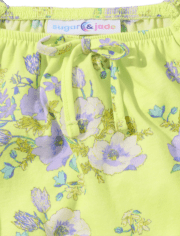 Tween Girls Floral Cropped Top