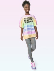 Tween Girls Print High Rise Leggings