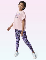 Tween Girls Print High Rise Leggings