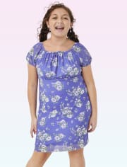Tween Girls Floral Babydoll Dress