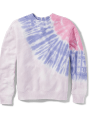 Teen Girls Long Sleeve Tie Dye Oversized Sweatshirt | Sugar & Jade - PFD