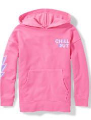 Sudadera con capucha extragrande y gráfico para niñas Tween