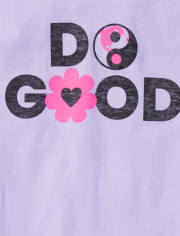 Camiseta sin mangas con gráfico para niñas Tween