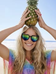 Tween Girls Ombre Heart Sunglasses