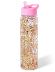 Girls Glitter Water Bottle