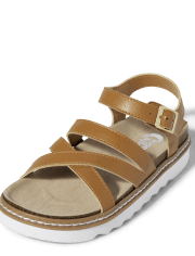 Tween Girls Strappy Platform Sandals