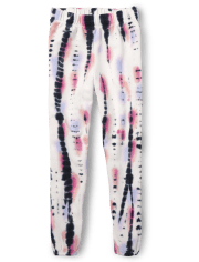 Pantalones deportivos de polar con teñido anudado para niñas Tween