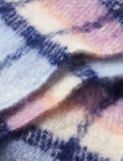 Tween Girls Plaid Scarf